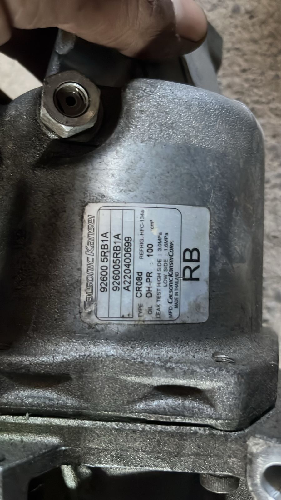 Compresor de aire Nissan versa